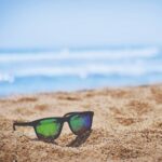 Sunglass on a holiday beach